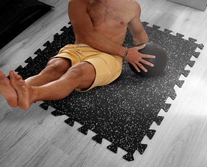 Piso para gimnasio fitness mat chispas modular