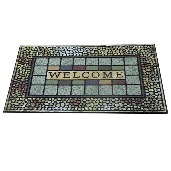Tapete de entrada Colores Flockeado 45cm x 75 cm